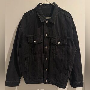 Chocoolate Denim Jacket 100% Cotton Size Large